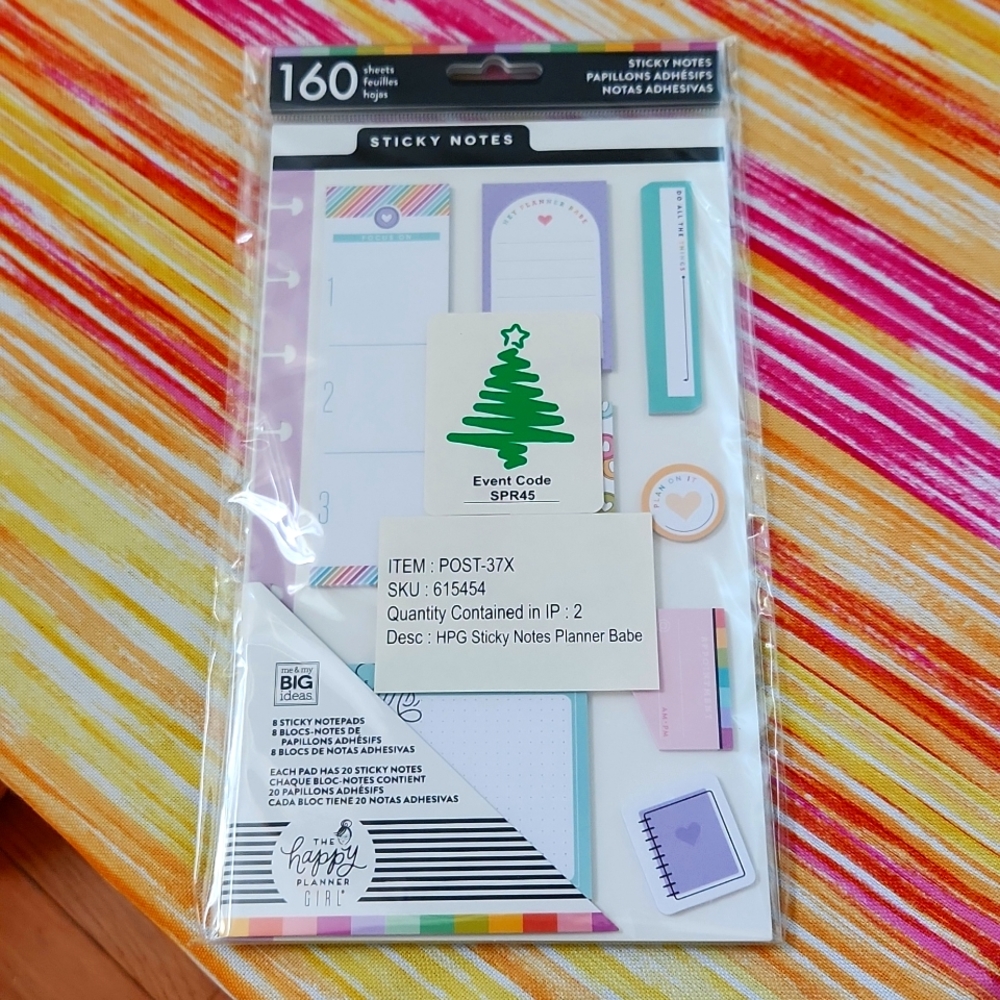 Happy Planner 160 PIECES STICKY NOTES